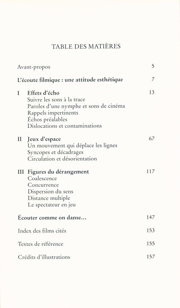 『L'Écoute filmique : Écho du son en image』 2