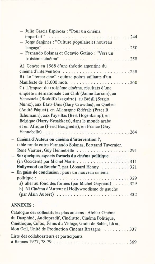 『CINEMA ET POLITIQUE』 4