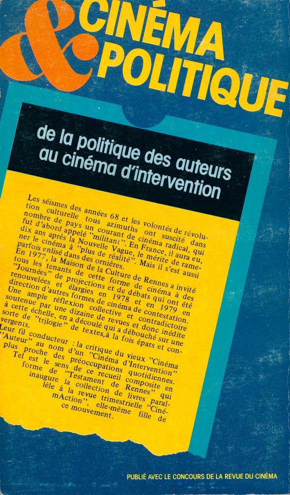 『CINEMA ET POLITIQUE』 5