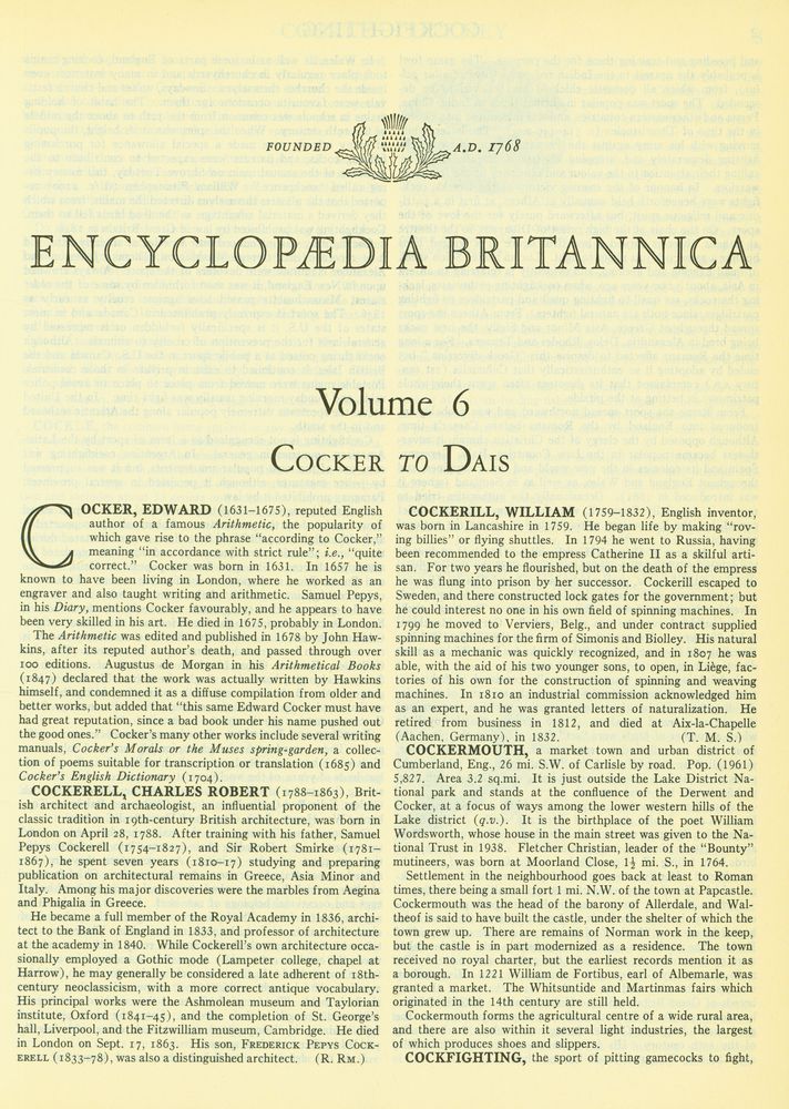 『ENCYCLOPÆDIA BRITANNICA VOLUME 6』 3
