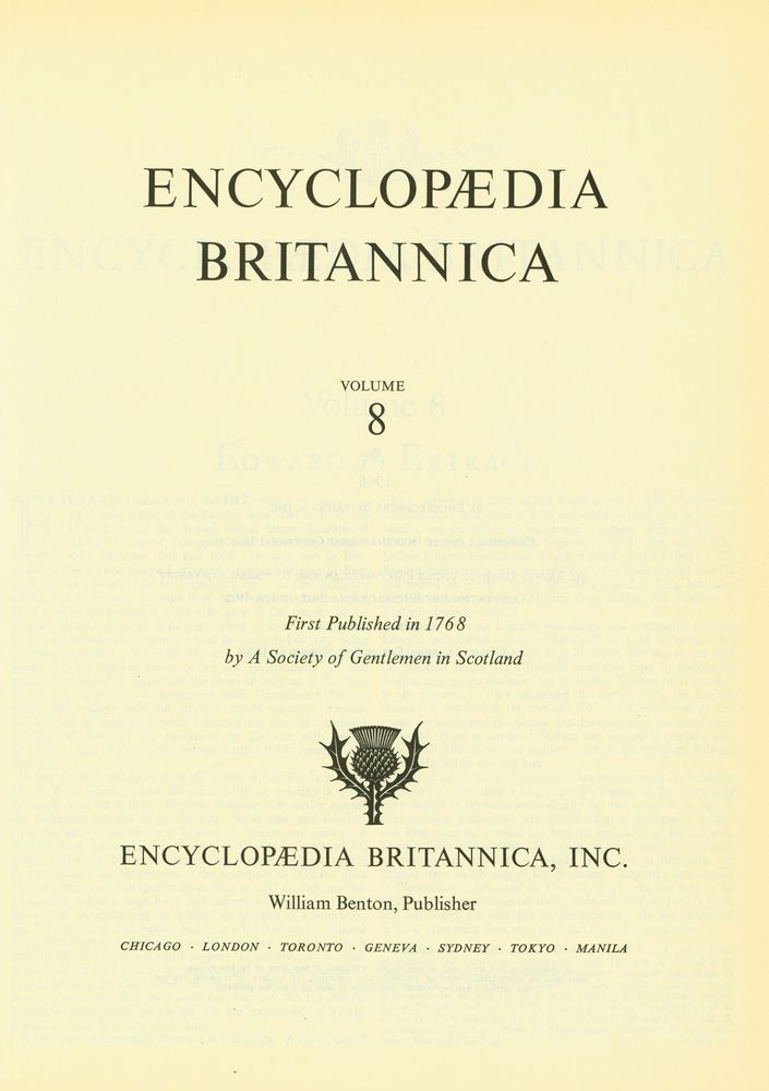 『ENCYCLOPÆDIA BRITANNICA VOLUME 8』 2