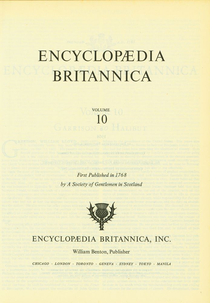 『ENCYCLOPÆDIA BRITANNICA VOLUME 10』 2
