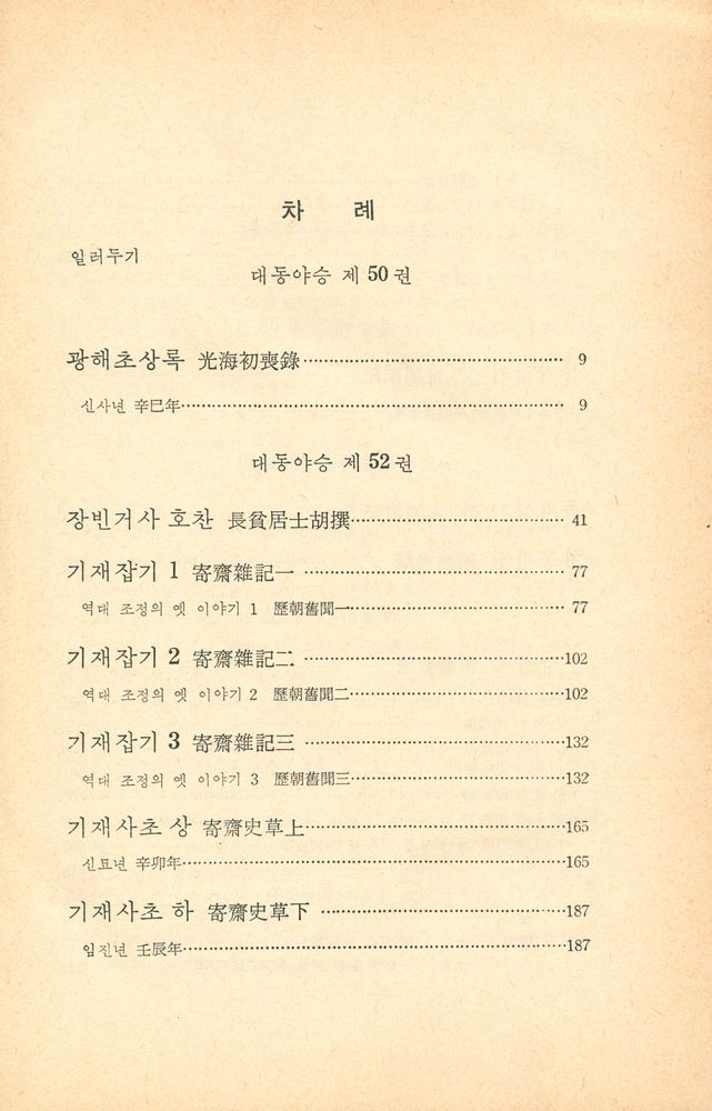 『고전국역총서 61 - 국역 대동야승 ⅩⅢ』 2