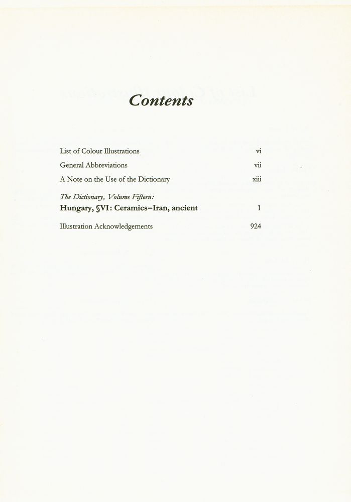 『The Dictionary of ART 15 - Hungary, S Ⅵ : Ceramics to Iran, ancient』 3