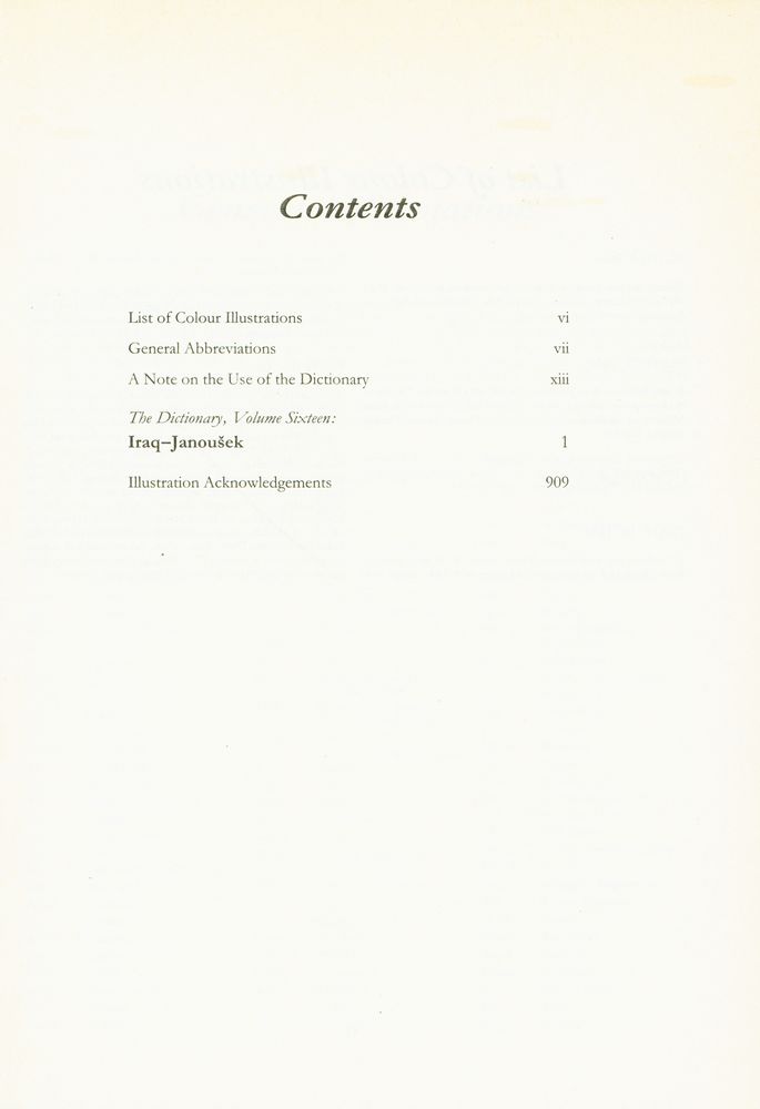 『The Dictionary of ART 16 - Iraq to Janoušek』 3