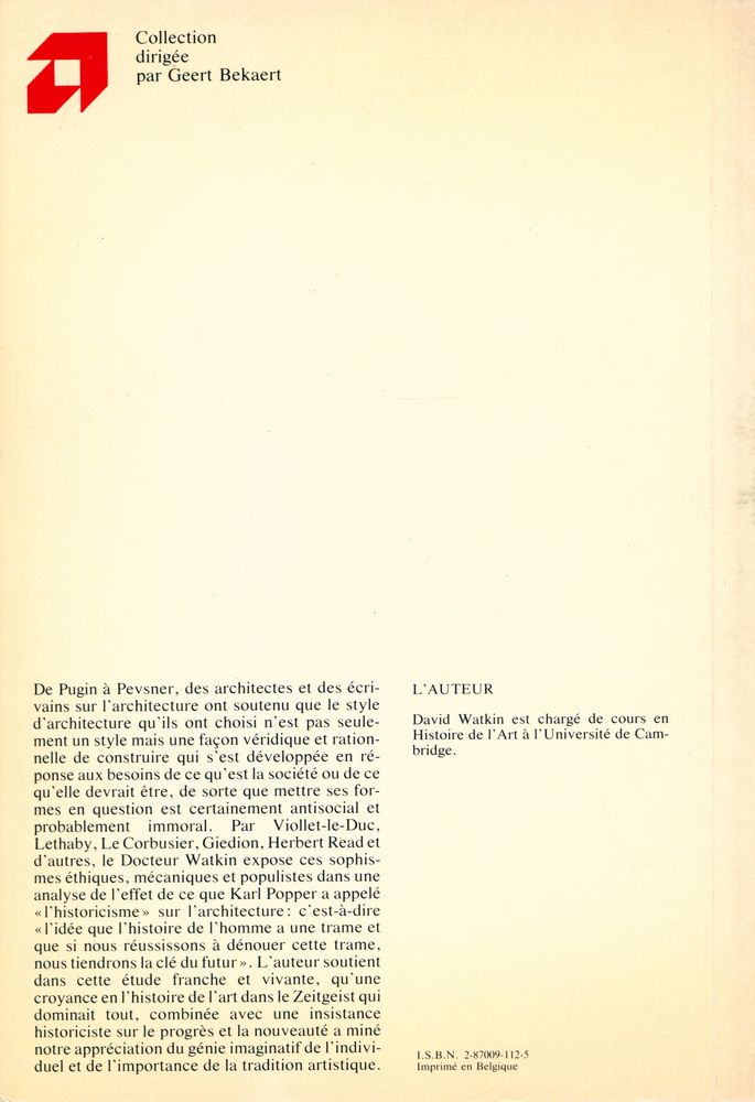 『Morale et architecture aux 19e et 20e siècles』 3