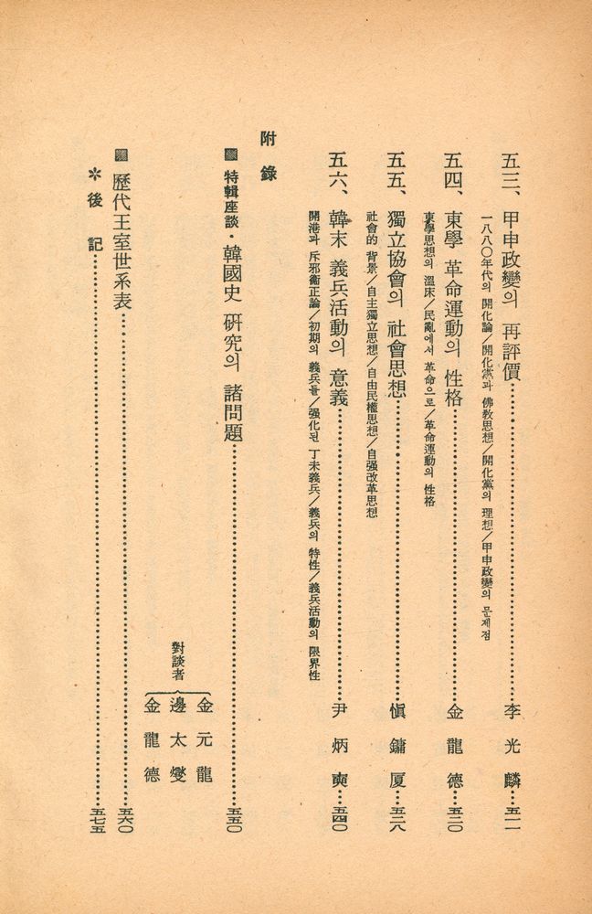 『韓國史의 再照明(한국사의 재조명)』