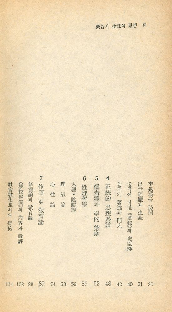 『瑞文文庫 093 - 栗谷의 生涯와 思想(서문문고 093 - 율곡의 생애와 사상)』 3