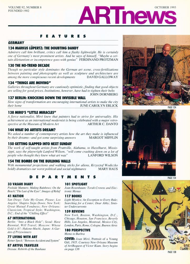 『ARTnews』 October 1993 2