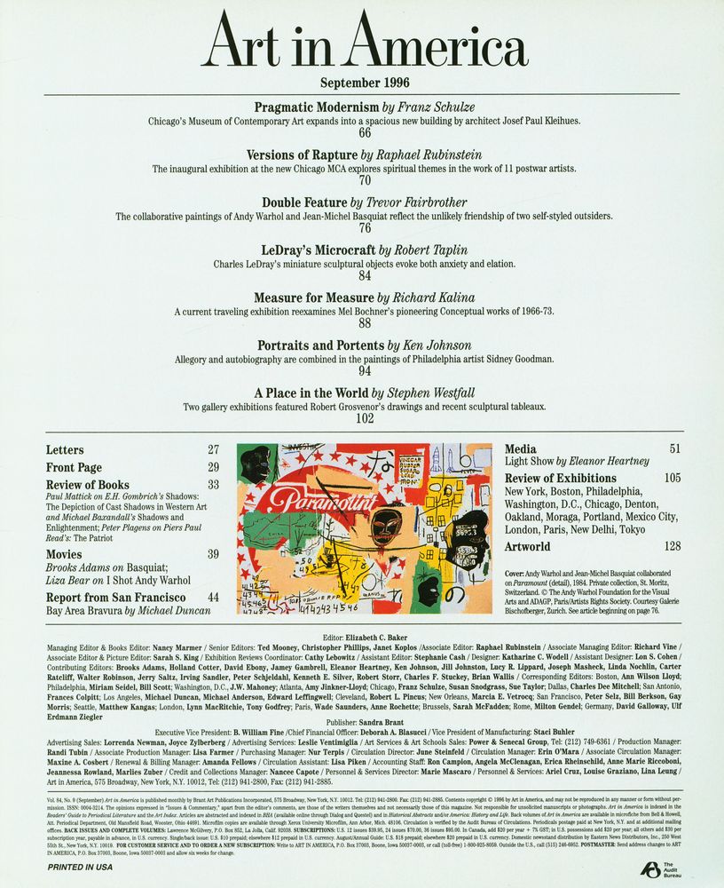 『Art in America』 SEPTEMBER 1996 2