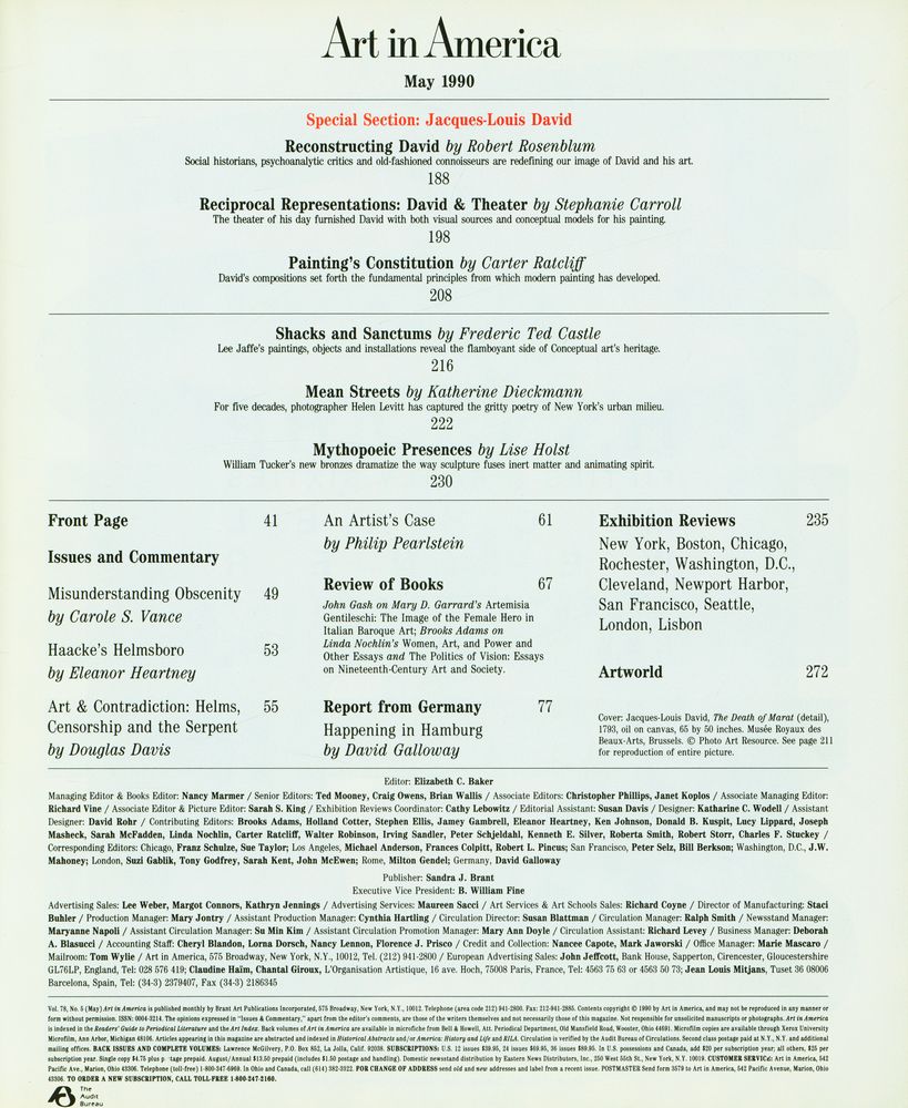 『Art in America』 May 1990 2