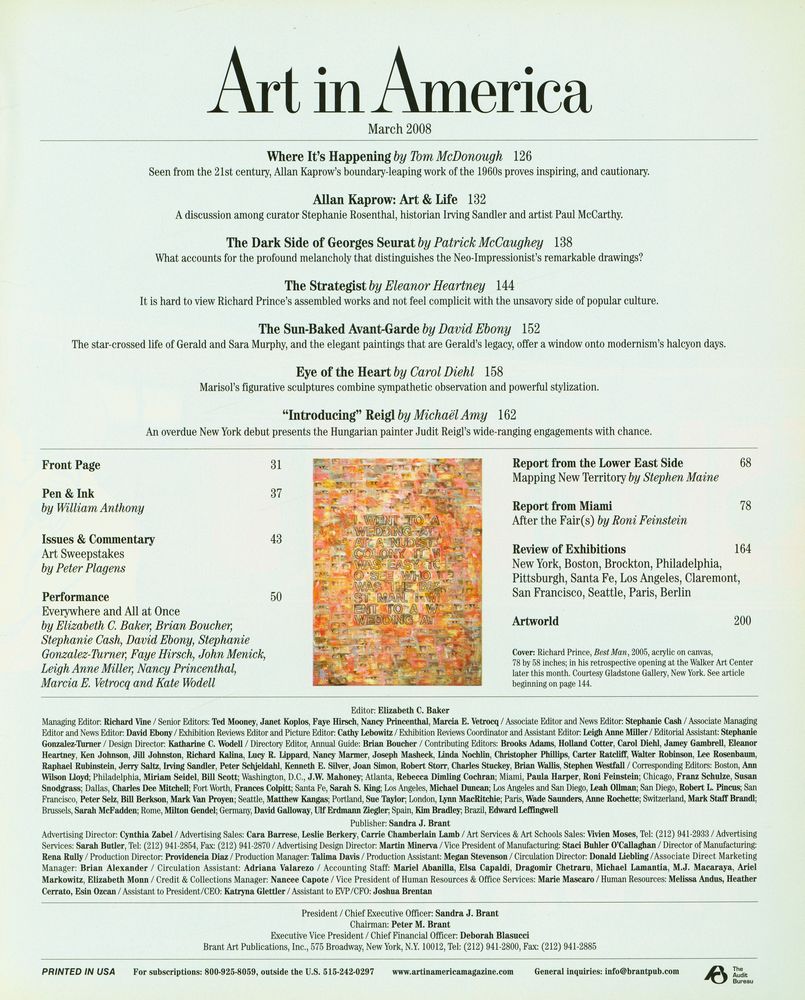 『Art in America』 March 2008 2