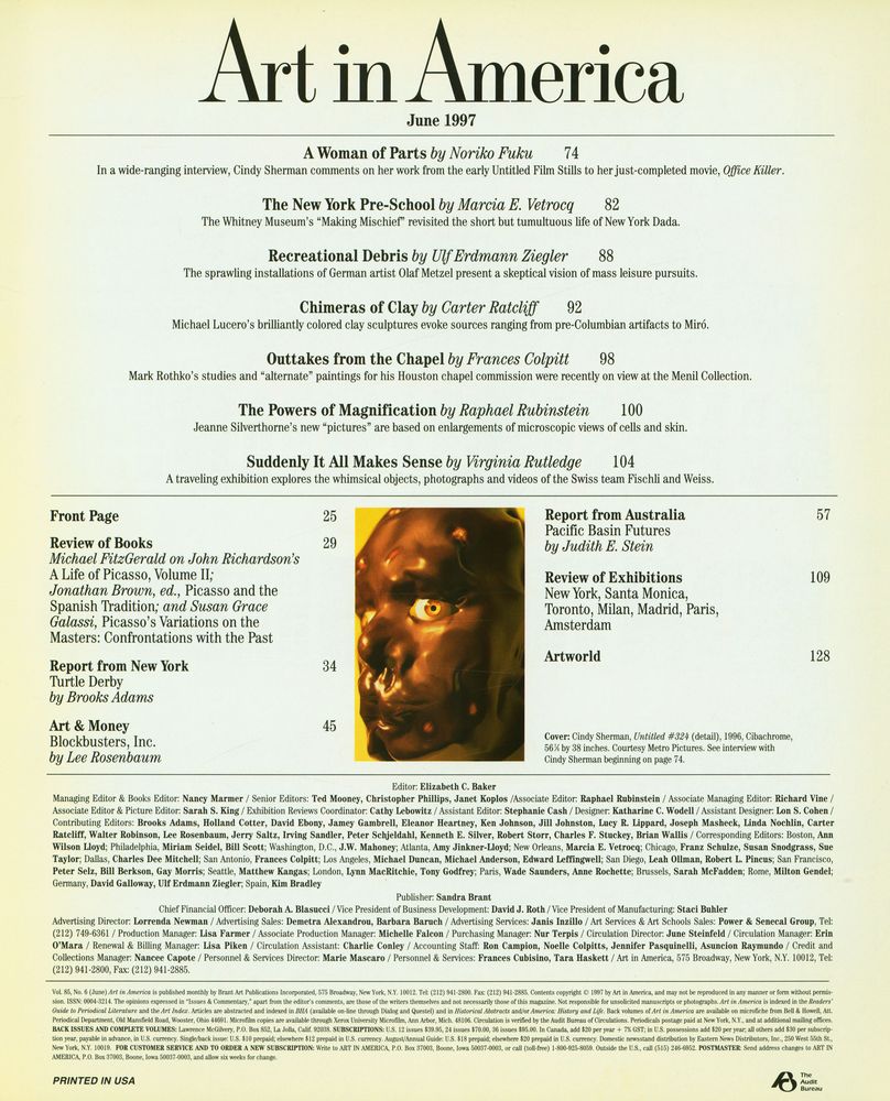 『Art in America』 JUNE 1997 2