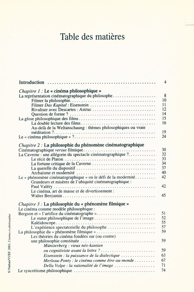 『Cinéma et philosophie』 2