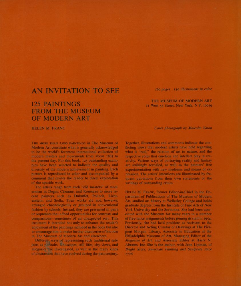 『An invitation to see : 125 paintings from The Museum of Modern Art』 3