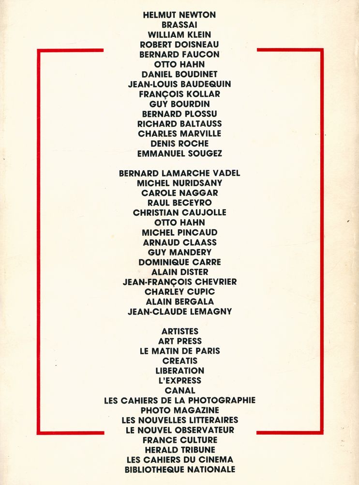 『ANTHOLOGIE DE LA CRITIQUE : 15 CRITIQUES 15 PHOTOGRAPHES』 4