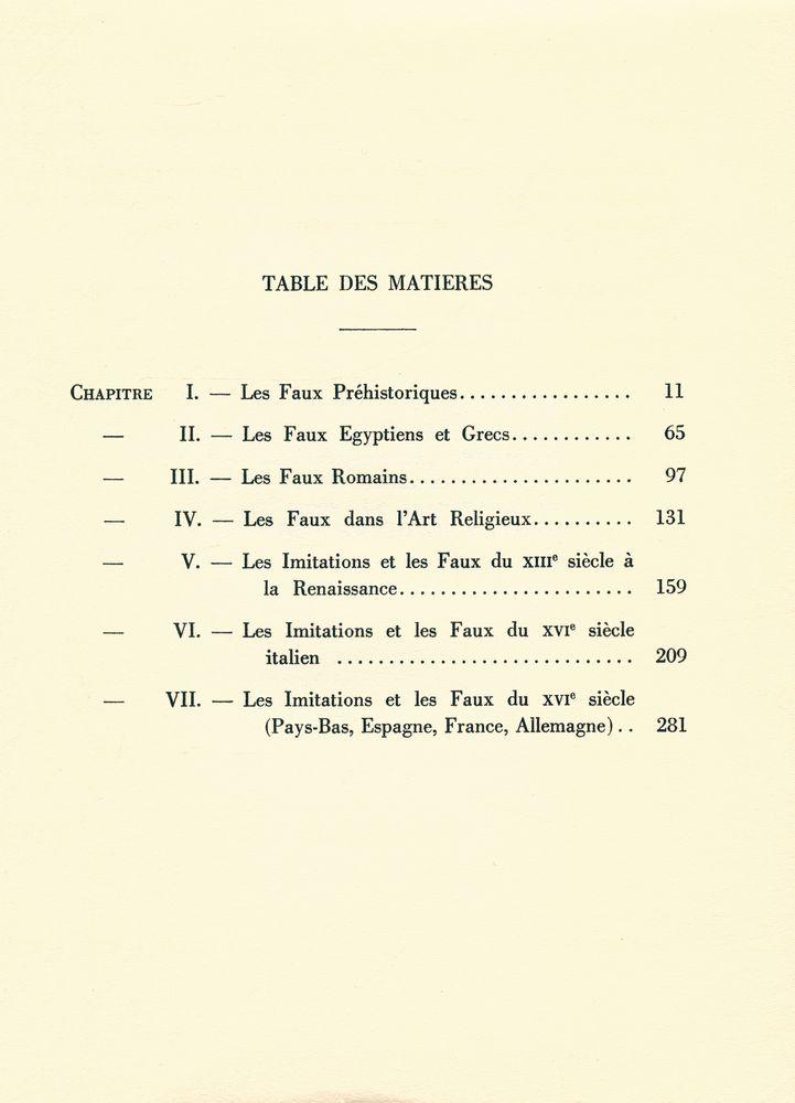 『FAUX ET IMITATIONS DANS L'ART』 2