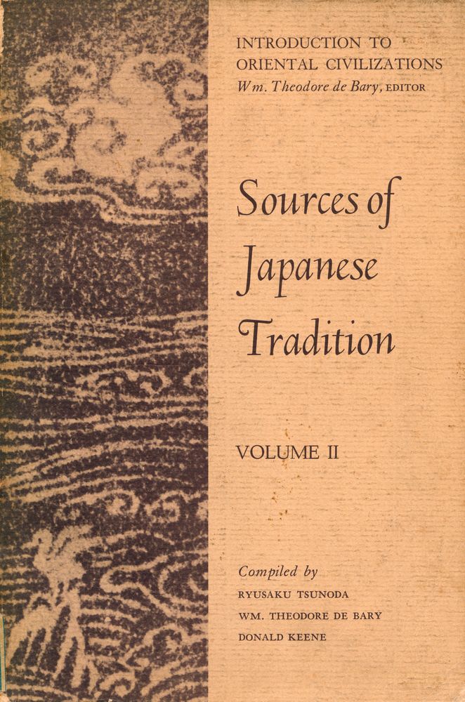 『Sources of Japanese Tradition VOLUME Ⅱ』 1