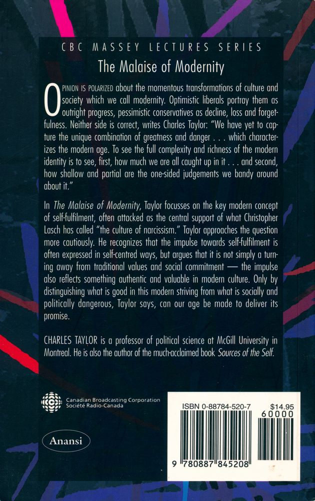 『The malaise of modernity』 3