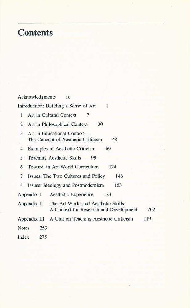 『The sense of art : a study in aesthetic education』 2