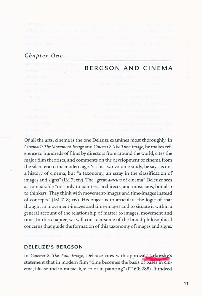 『Deleuze on Cinema』 2