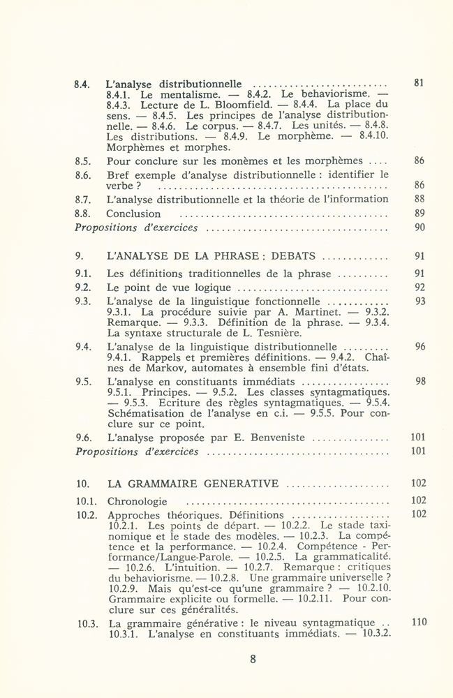 『Pour Aborder La Linguistique Tome 1 : INITIATION - RECYCLAGE』 5