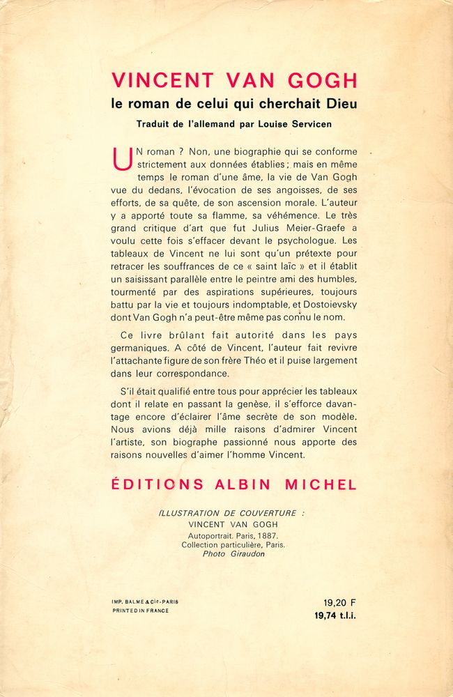 『VINCENT VAN GOGH : LE ROMAN DE CELUI QUI CHERCHAIT DIEU』 3