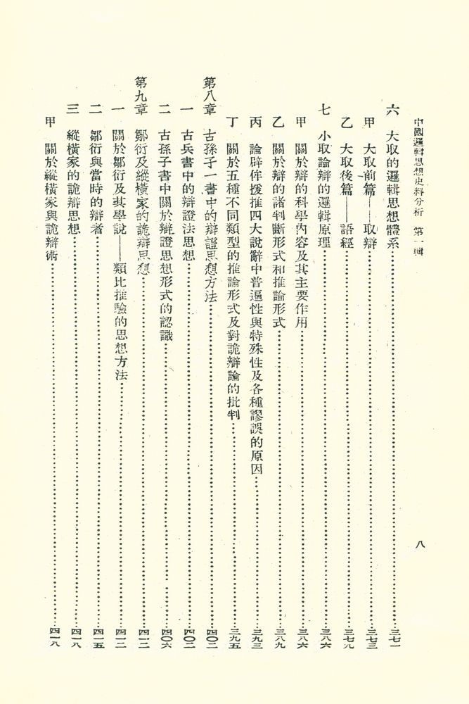 『中國邏輯思想史料分析』 7