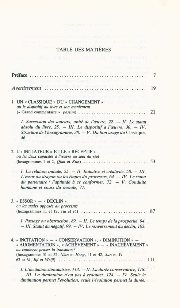 『FIGURES DE L'IMMANENCE : Pour une lecture philosophique du Yi King, le Classique du changement』 2