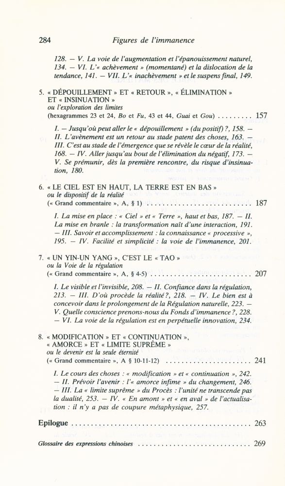 『FIGURES DE L'IMMANENCE : Pour une lecture philosophique du Yi King, le Classique du changement』 3