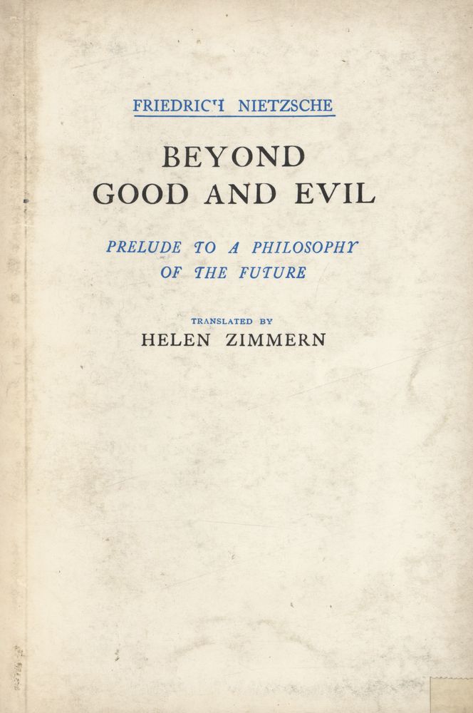 『BEYOND GOOD AND EVIL : PRELUDE TO A PHILOSOPHY OF THE FUTURE』 1