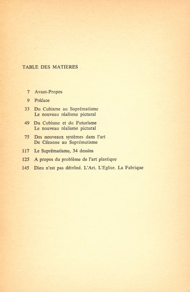 『DE CÉZANNE AU SUPRÉMATISME : TOUS LES TRAITES PARUS DE 1915 à 1922』 2