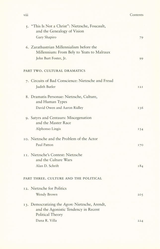 『WHY NIETZCHE STILL? : Refletions on Drama, Culture, and Politics』 3