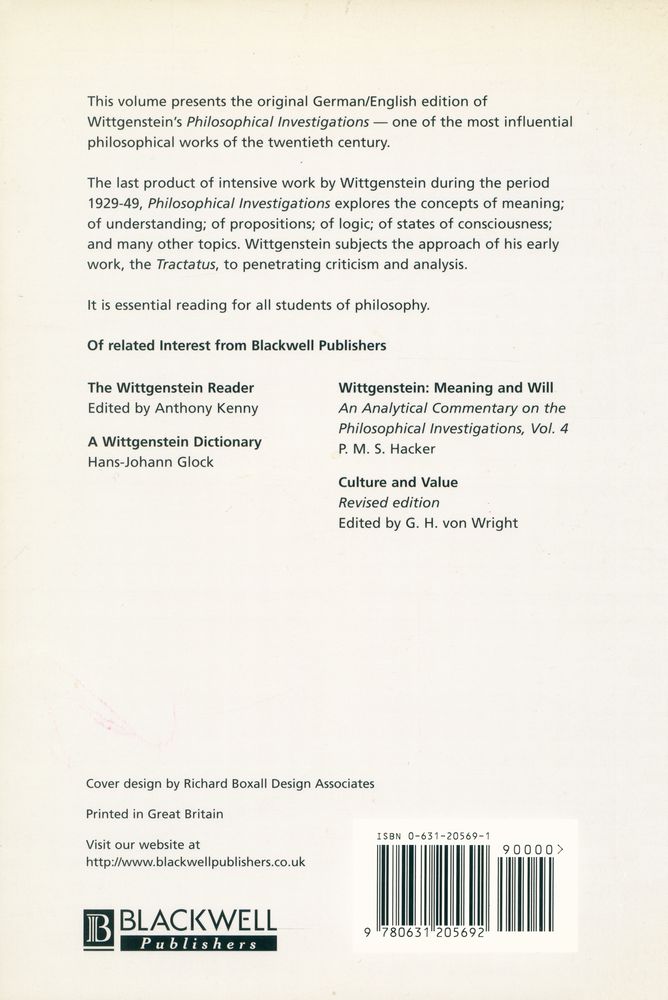 『PHILOSOPHICAL INVESTIGATIONS』 3