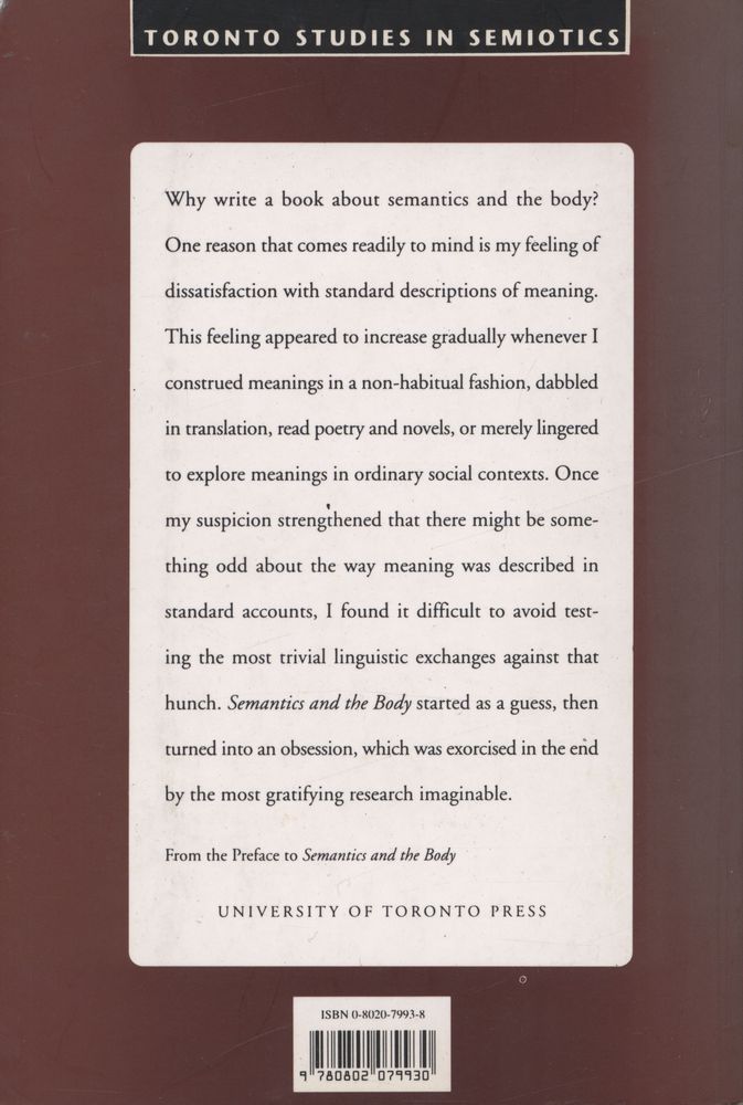 『Semantics and the Body : Meaning from Frege to the Postmodern』 2