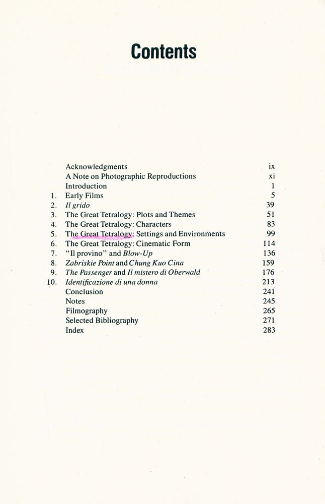 『Antonioni, or, The Surface of the world』 2