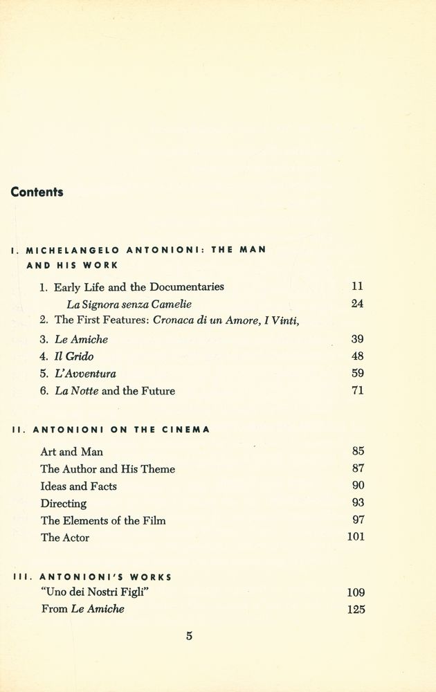 『Michelangelo Antonioni : AN INTRODUCTION』 2
