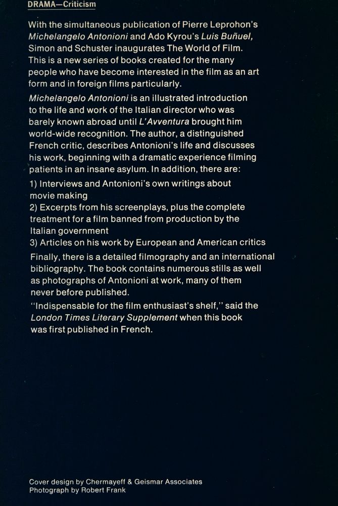 『Michelangelo Antonioni : AN INTRODUCTION』 4