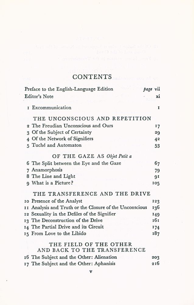 『THE FOUR FUNDAMENTAL CONCEPTS OF PSYCHO - ANALYSIS』 2