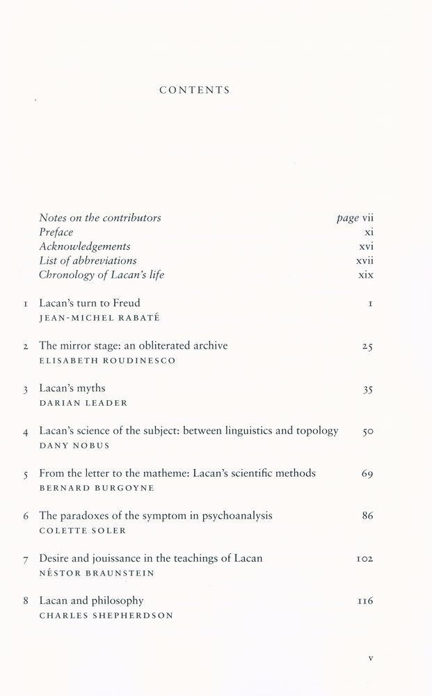 『THE CAMBRIDGE COMPANION TO LACAN』 2