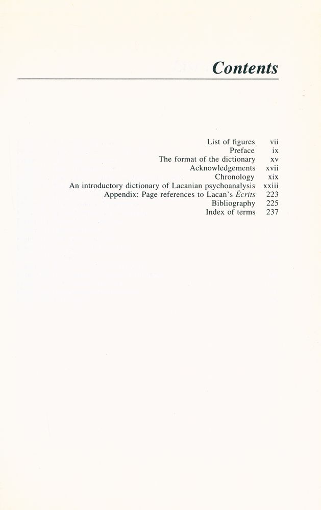 『An Introductory Dictionary of Lacanian Psychoanalysis』 2