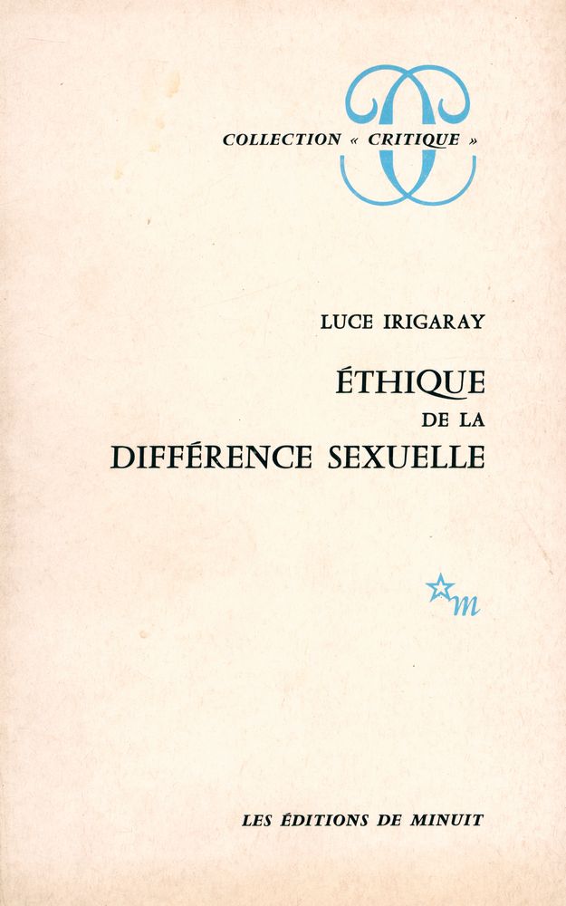 『ÉTHIQUE DE LA DIFFÉRENCE SEXUELLE』 1