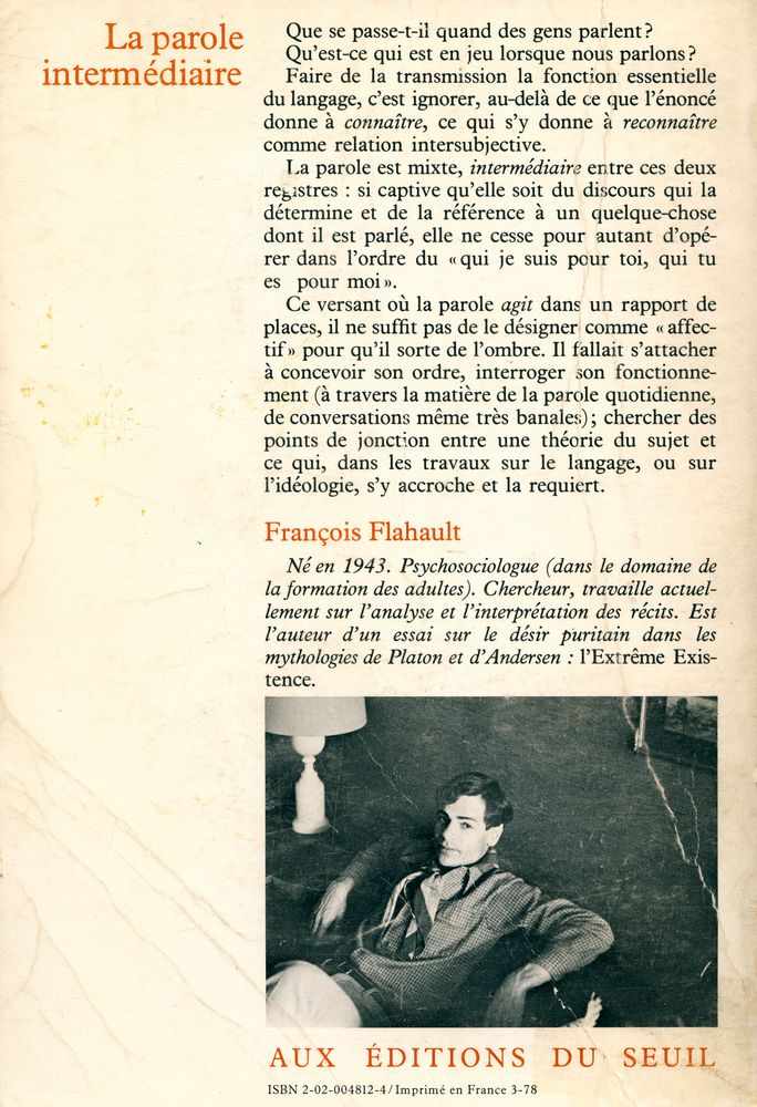 『La PAROLE INTERMÉDIAIRE』 5
