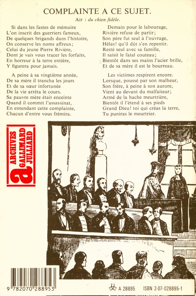 『Moi, Pierre Rivière, ayant égorgé ma mère, ma sœur et mon frère... : un cas de parricide au XIXe siècle』 3