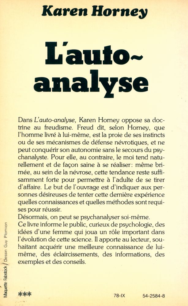 『L'Auto~analyse』 3