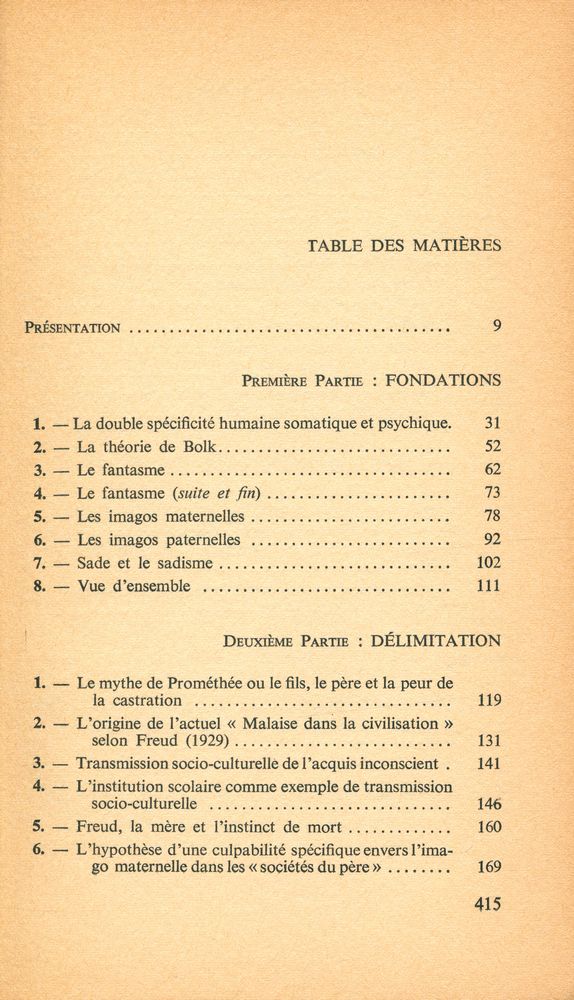 『LA RÉVOLTE CONTRE LE PÈRE : une introduction à la sociopsychanalyse』 2
