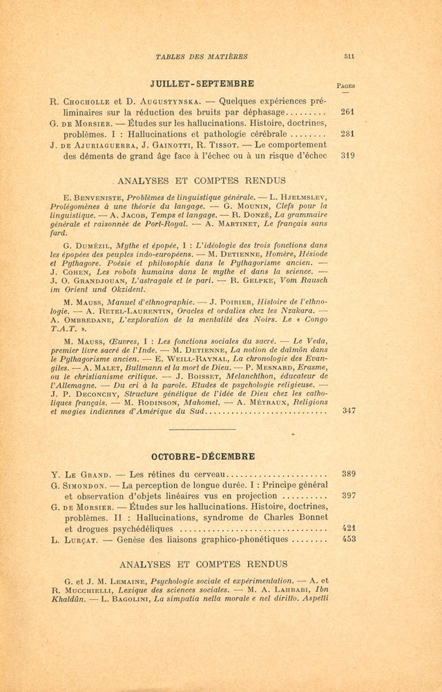 『JOURNAL DE PSYCHOLOGIE : normale et pathologique』 2