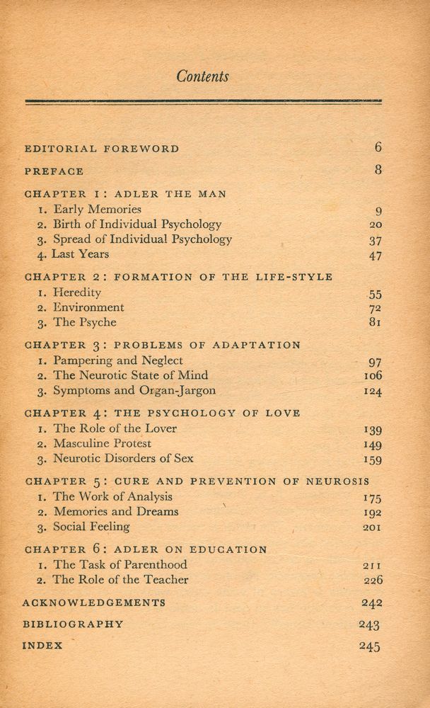 『Alfred Adler : AN INTRODUCTION TO HIS PSYCHOLOGY』 2