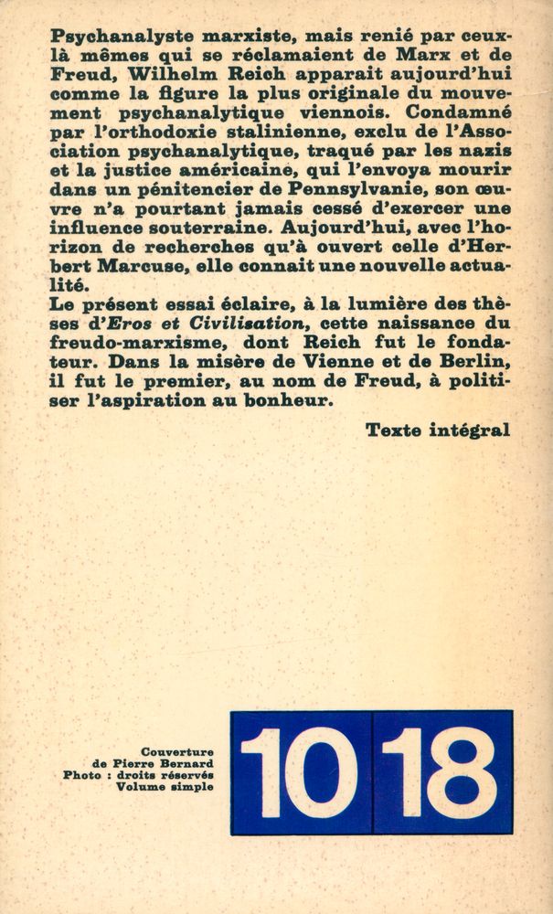 『Wilhelm Reich : Essai sur la Naissance du Freudo - marxisme』 4