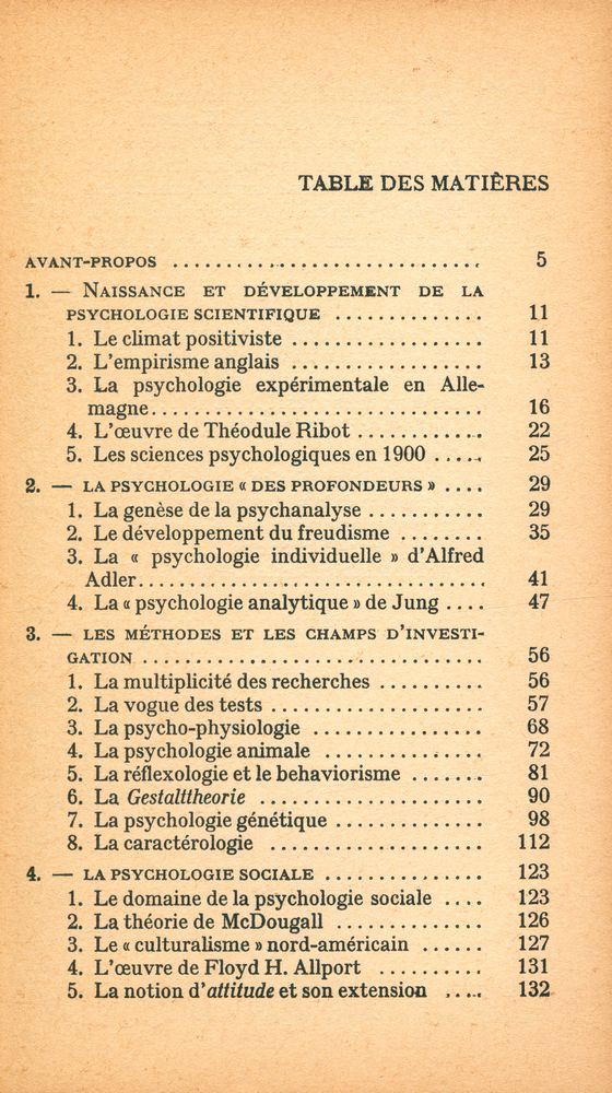 『LA PSYCHOLOGIE CONTEMPORAINE』 2